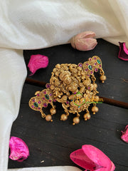Gold Look Alike Temple Lakshmi Hairclip -H205