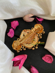 Gold Look Alike Temple Lakshmi Hairclip- 3 Lakshmi -H207