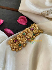 Premium Gold AD Stone Peacock Hair Clip-2 Dual Peacock-H200