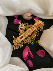 Premium Gold AD Stone Peacock Hair Clip-Dual Peacock-H201