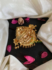 Gold Look Alike Temple Lakshmi Hairclip -H208