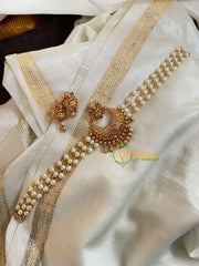 Gold look alike Pearl High Neck Choker-Chand Lakshmi-G4975