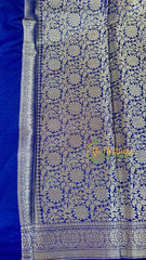 Royal Blue Semi Georgette Soft Silk Saree -VS2003