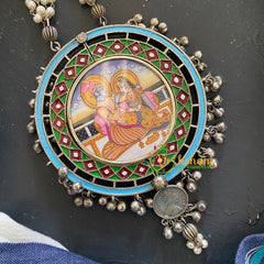 Silver Afghani Neckpiece with Pendant–Romance-S263