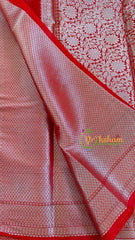 Kumkum Red Semi Georgette Soft Silk Saree -VS2008