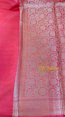 Soft Pink Semi Georgette Soft Silk Saree -VS2007