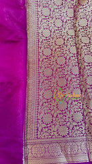 Purple Semi Georgette Soft Silk Saree -VS2006