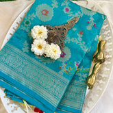 Light Blue Semi Georgette Soft Silk Saree -VS2000