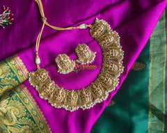 Precious Nakshi Choker -Lakshmi Choker -Nagas Collection -Pearl-G1952