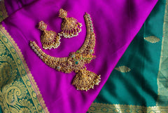 Premium Lakshmi Pendant Choker Neckpiece -G1959