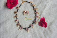 Black Dori AD stone Neckpiece -G1970