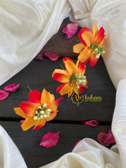 Yellow Orange Flower Bridal Hair Accessory-H155