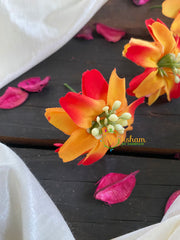 Yellow Orange Flower Bridal Hair Accessory-H155