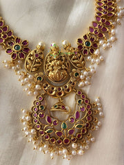 Lakshmi Temple Choker -Kemp lakshmi Neckpiece-G2245
