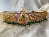 Precious Kemp And Kundan Temple Hipbelt -Lakshmi Hipbelt -G2280