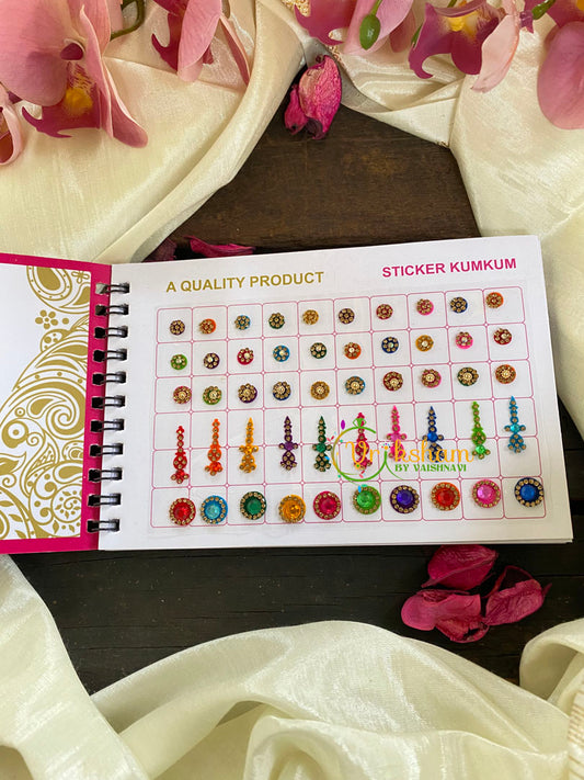 Cocktail Designer Sticker Bindi Book-Navya Short-BB075