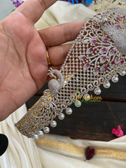 Bridal American Diamond Hipbelt -PEACOCK-G2969