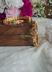 Multicolor Bangles Ad Stone -Openable Kada bangles-G1981