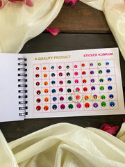White Stone Sticker Bindi Book-Navya Short-BB079