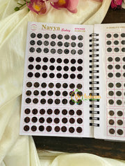 Sheen Plain Sticker Bindi Book-Navya Long-BB091