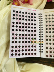 Sheen Plain Sticker Bindi Book-Navya Long-BB091