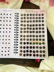Sheen Plain Sticker Bindi Book-Navya Long-BB091
