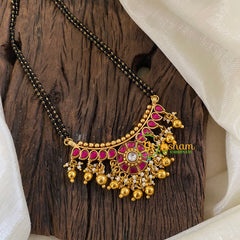 Precious Jadau Kundan Mangalsutra -Ghungroo-J1330