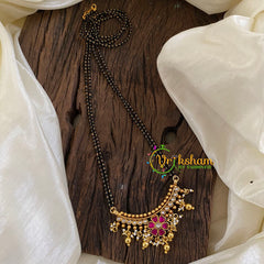 Precious Jadau Kundan Mangalsutra -Ghungroo Pearl-J1326