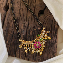 Precious Jadau Kundan Mangalsutra -Ghungroo Pearl-J1326