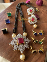 Interchangeable AD Stone Mangalsutra Pendant -G2115