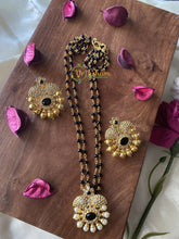 Black Stone Pendant Mangalsutra Chain -G2106