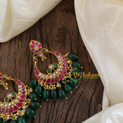 Precious Jadau Kundan Chandbali Danglers -J1314