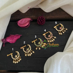 Premium Golden Naths/Nose pin - Floral 3 -G3061