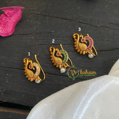 Premium Golden Naths/Nose pin -Matt Peacock-G3005