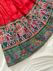 draft Green with Red Indian Traditional Girls Lehenga Set -VS822 (Copy)