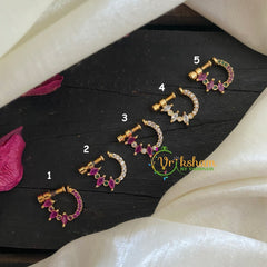 Premium Golden Naths/Nose pin -Peacock -G3009