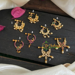 Premium Golden Naths/Nose pin -Assorted set-G3030
