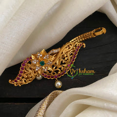 Gold Look Alike AD Stone Hair Clip -H228