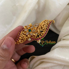 Gold Look Alike AD Stone Hair Clip -H228