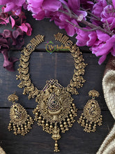 Exquisite Peacock Kemp Short Neckpiece-G2222