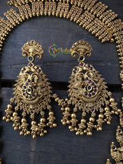 Exquisite Peacock Kemp Short Neckpiece-G2222