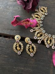 Premium AD Stone Dancing Girl Choker -G2220