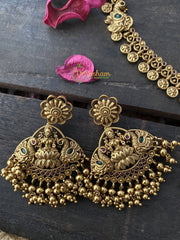 Premium Lakshmi Haram with Peacock Mugappu -Temple Haram -G2180