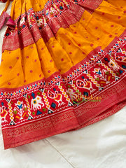 Red and Yellow Indian Traditional Girls Lehenga Set -VS802