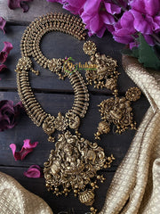 Premium Antique Lakshmi Pendant Temple Haram -G2177