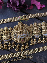 Premium AD Stone Lakshmi Hipchain -Temple Hipchain -G2281