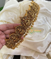 Gold Look Alike Lakshmi Hipbelt - Antique Temple Hipbelt -G5825