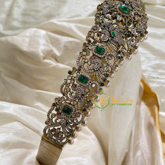 Premium Victorian Diamond Hipbelt Green stone White beds -VV400