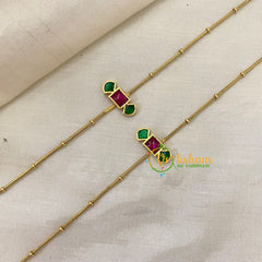 Premium Stone Pendant Anklets -Pole -G8415