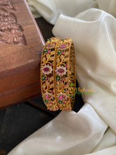 Filigree AD Stone Bangles -G5068